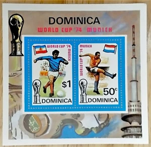 VINTAGE CLASSICS - Dominica 1974 - Munich World Cup - S/S - Scott 401a - MNH - Picture 1 of 1