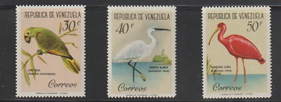 Venezuela Stamps Scott 798 - 800 Mint Never Hinged Fine - Very Fine Birds - Image 1 of 2