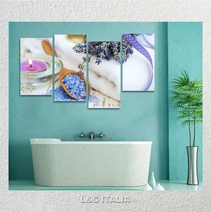 Lavanda zen 3 Quadro su tela 152x78 stampa provenzale centro estetico sali bagno - Foto 1 di 1