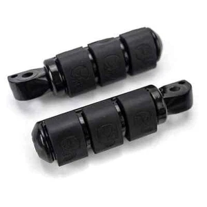 Pegs Front Black fit for Yamaha XV 1700 Road Star Warrior VP14 2003-2005 - Picture 1 of 2