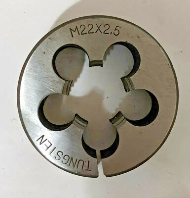 M22X2.5 mm 2 INCH SPLIT DIE M22-2.5 TUNGSTEN (QTY: 1) NOS RIGHT HAND - Image 1 of 3