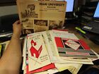 ÉNORME LOT Université de Miami Oxford Ohio campus éphémère programmes papier anciens