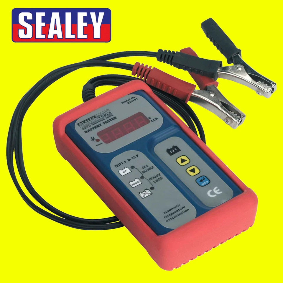 Sealey Electrical Digital Battery Tester/Testing/Diagnostic - 12V - BT2101 - Image 1 of 1