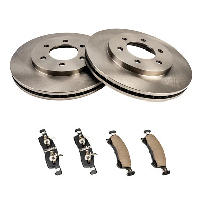 Se adapta a Ford Expedition Lincoln Navigator 2003-2006 rotores de freno delanteros pastillas de freno Foto 1 de 4
