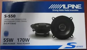 Alpine S-S50, Altoparlanti coassiali per auto a 2 vie serie S 5,25", 170 W (coppia) - Foto 1 di 2