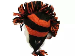 New Philadelphia Flyers Mens OSFA Reebok Mohawk Knit Beanie Hat $34 - Picture 1 of 10