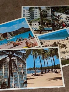 Menge 4 Vintage Vinyl Wendetischsets Jamaika, Bermuda, Hawaii, San Juan - Bild 1 von 13