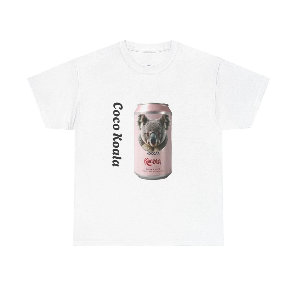Camiseta Coco Koala Unisex Algodón Pesado, Regalos para Amantes de Mascotas, Foto 1 de 1