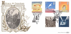 Peace & Freedom 22Ct GOLD GB Benham FDC VE London 1995 No. 267 of 500 (134377) - Picture 1 of 2