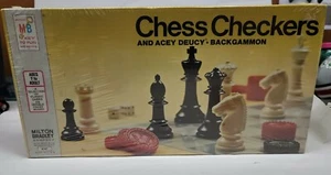 1970 Milton Bradley Chess Checkers And Acey Deucy Backgammon. BRAND NEW SEALED!! - Picture 1 of 2