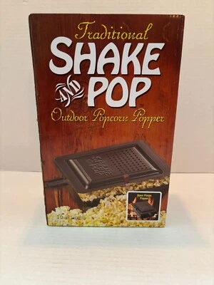 全新带盒 Wabash Valley Farms Shake & Pop 户外爆米花爆米花器 3 夸脱容量 — 第 1/4 张图片