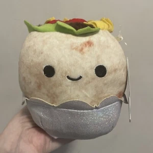 NWT Squishmallow 2021 5" Bernardo the Burrito Food Squad Kellytoy - Picture 1 of 3