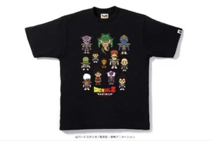 Bape X Dragon Ball Z Mens Black Shirt #7 Size S Bathing Ape In Hand Ships 2day - Picture 1 of 2