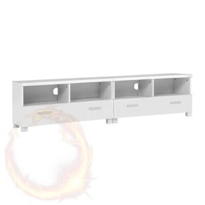Artiss TV Cabinet Entertainment Unit 180cm White Eddie - Picture 1 of 8