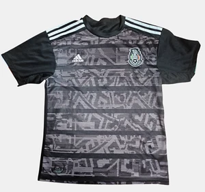 Adidas Mexico National Team 2019 Authentic Jersey Slim Fit Mens L Soccer Black - Picture 1 of 10