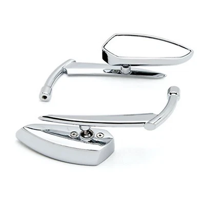 2x Espejos retrovisores cromados billet spear moto Harley sporster softail dyna Foto 1 de 3