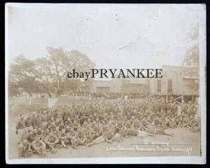 WW1 Vintage LEON SPRINGS MILITARY RESERVATION 6th Batt TEXAS Training Camp Photo - Picture 1 of 3