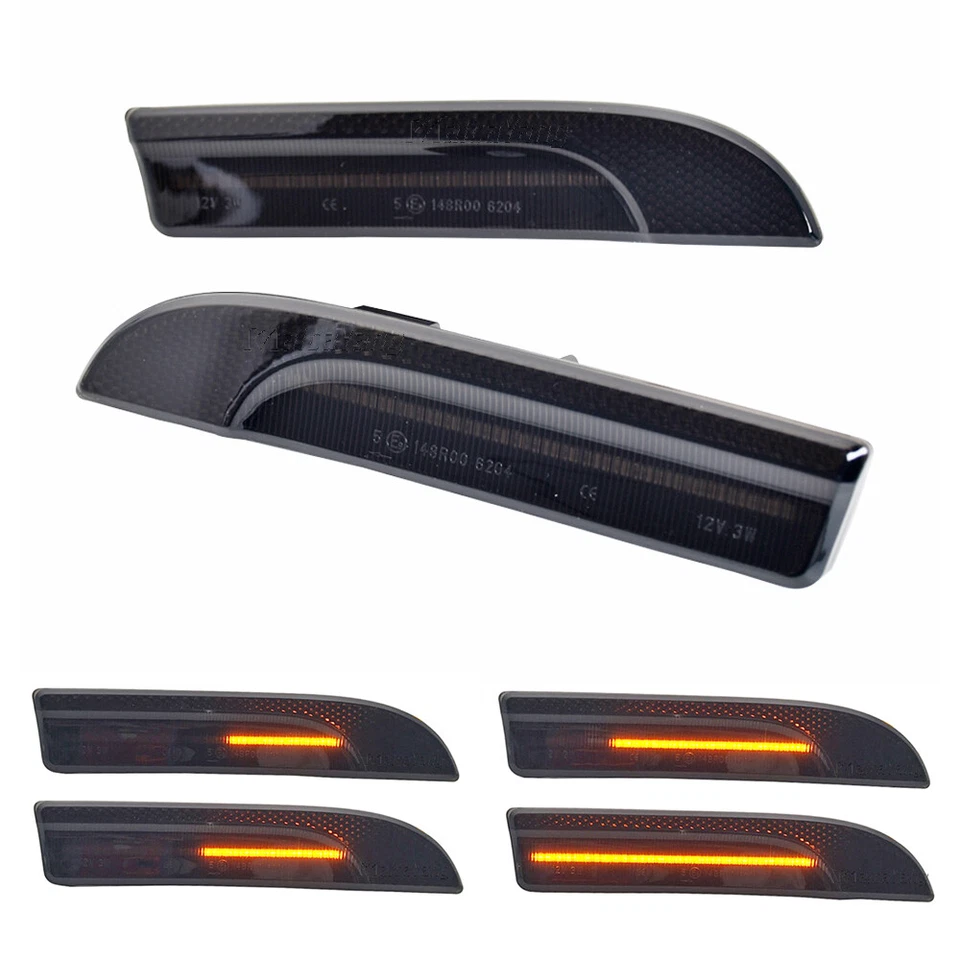 2x LED Dynamic Side Marker Light Turn Signal For Porsche Panamera 970 2009-2016 Foto 1 de 4