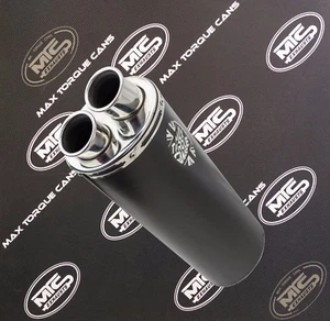 Lata de escape de motocicleta legal para motocicleta Honda RVF750R RC45 ovalada negra - Imagen 1 de 3