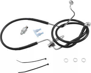 +3"" Non ABS Black Rear Brake Line Harley-Davidson Softail Slim S FLSS 2016-2017 - Picture 1 of 1