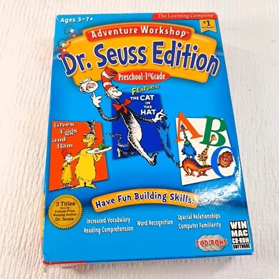 Adventure Workshop Dr. Seuss Edition Preschool-1st Grade computer game Cd-rom - Image 1 of 4