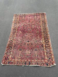 Handgeknüpfter Antik Orientalisch Asiatisch Türkisch Boho Dekor Used Wollteppich - Bild 1 von 10