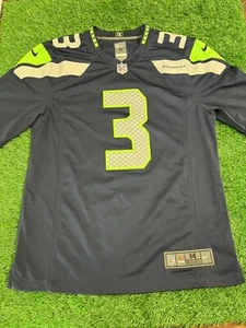 Men's Seattle Seahawks #3 Russell Wilson Nike Game Player Jersey NFL Size M - Picture 1 of 6