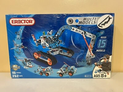 NEW Erector Set Meccano #6515 Cable Control 15 Models 250+ Metal Pieces Sealed - Image 1 of 2