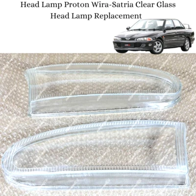 Proton Jumbuck Clear GLass Head Lmap replacements Lights PAIR 2003-2010 LH + RH - Image 1 of 4