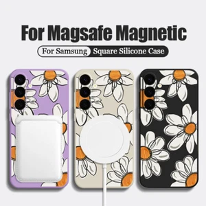 Funda Magnética Patrón Floral Para Samsung A56 A16 A36 A15 A55 S25 S24 S23 Cubierta - Imagen 1 de 12