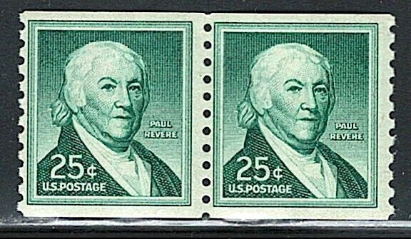 Scott # 1059a--Mint US Pair Of Coil Stamps-Dull Gum-MNH-OG-VF - Image 1 of 1