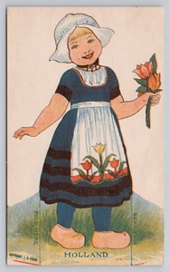 1930er Jahre Werbung Brown's Best Brotausschnitt Puppen Sammelkarte Holland - Bild 1 von 2