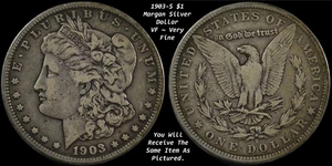 1903-S 1 $ Morgan Dollar ~ ss - sehr schön ~ zirkuliert ~ selten besseres Datum! - Bild 1 von 3