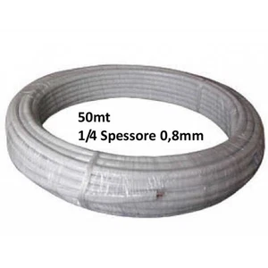 50MT TUBO RAME 1/4 CLIMATIZZATORE CONDIZIONATORE SPESSORE 0,8 - Foto 1 di 1