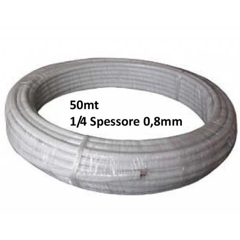 50MT TUBO RAME 1/4 CLIMATIZZATORE CONDIZIONATORE SPESSORE 0,8 - Immagine 1 di 1