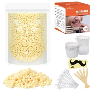 Nose & Ear Hair Wax Kit for Men & Women, 100G Wax with 20 Applicators, Safe Home - Picture 1 of 12