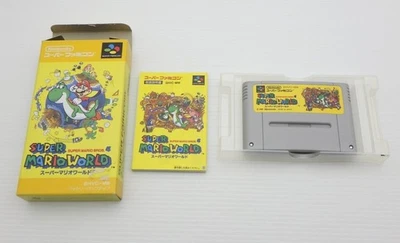 Complete Japanese SUPER MARIO WORLD Nintendo Super Famicom SNES NTSC-J - Image 1 of 2