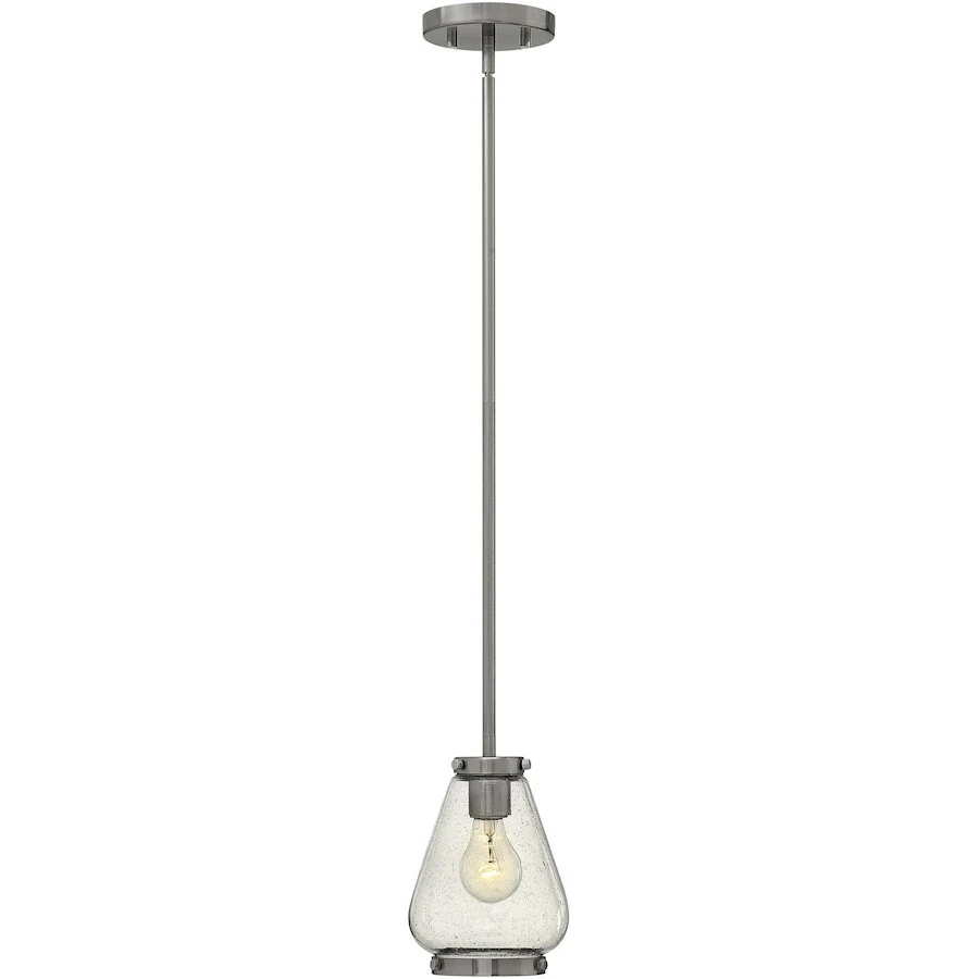 Mini colgante Hinkley Lighting Finley 1 luz, níquel cepillado - 3687BN Foto 1 de 1