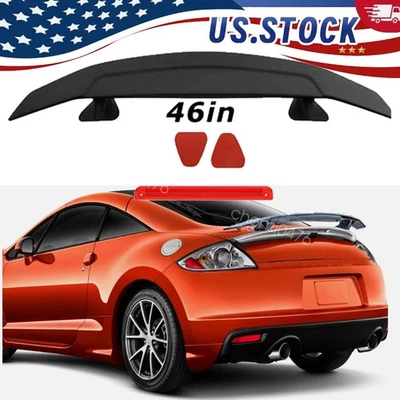 46" Matte Black GT Style Car Rear Trunk Spoiler Wing For Mitsubishi Eclipse GT - Image 1 of 4