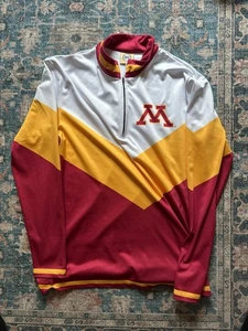 University of Minnesota NineteenNine 1/4 Zip Basketball Warm-Up 90s Style Size L - Bild 1 von 4