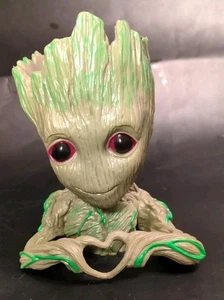 Baby Groot Hands Heart 5.25" Guardians of The Galaxy Pen Holder Flower Pot 😍 - Picture 1 of 8