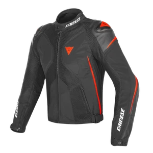 Dainese Super Rider D-Dry Jacket - Black/Black/Fluo Red - Picture 1 of 2