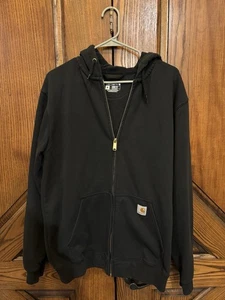 Carhartt Loose Fit Zip up Black Hoodie Size Medium - Bild 1 von 4