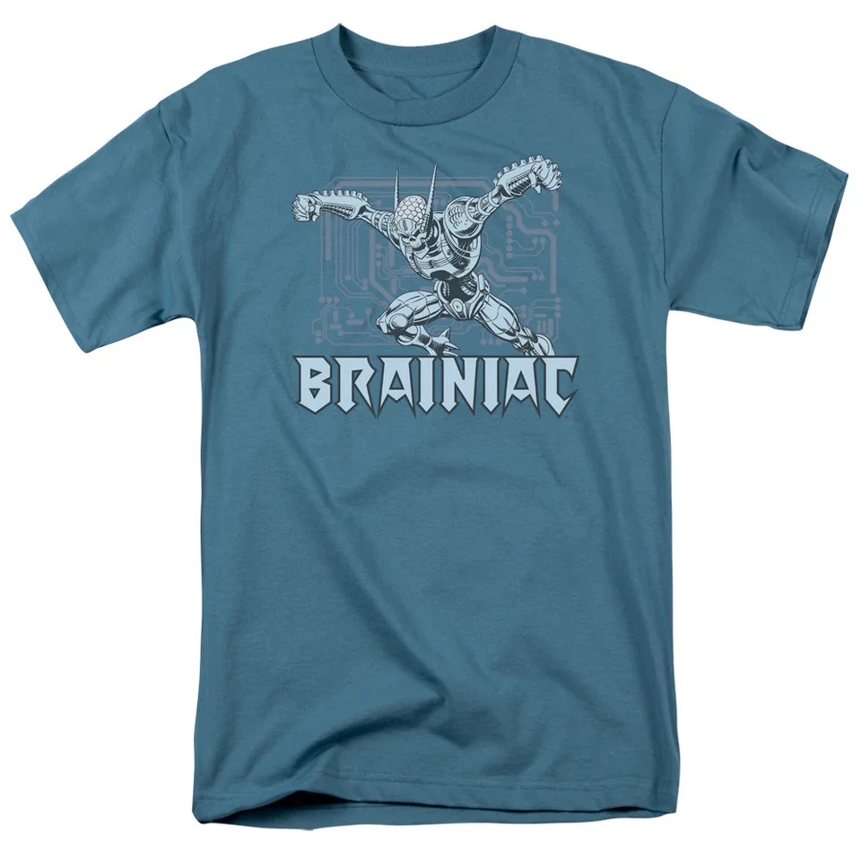 Dc Brainiac Mens T Shirt Slate - Image 1 of 1