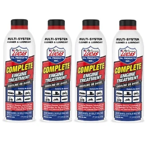 Lucas Oil Set of 4 Multi-System Complete Engine Treatment 16 Ounce Bottles - Picture 1 of 7