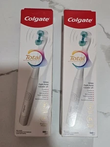 2 x NEW Colgate Electric Toothbrush Total Active Prevention Batteries Included - Picture 1 of 1
