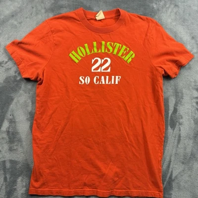 Camisa Hollister Niños Grande Roja California Logo Gráfico Camiseta Años 90 Foto 1 de 4
