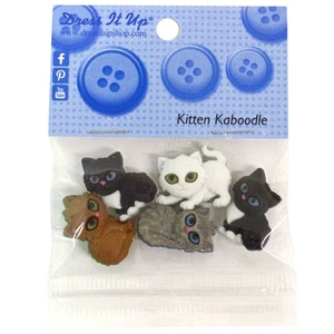 Dress It Up Embellishments-Kitten Kaboodle DIUBTN-6971 - Picture 1 of 3