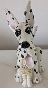 Exhart Pence Pets Great Dane Dog & Cat Figurine 2015 Puppy Kitten Friend 7"X6" - Picture 1 of 11