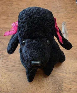 Ty Beanie Baby - GIGI the Black Poodle Dog 6" NUEVO MWMTs Peluche Juguete - Imagen 1 de 8